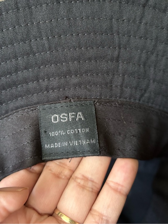 Fox Black Bucket Hat with White Fox Head Logo main image 4